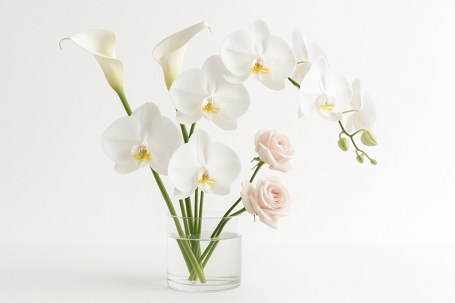 Hero Banner - White Orchids and Roses