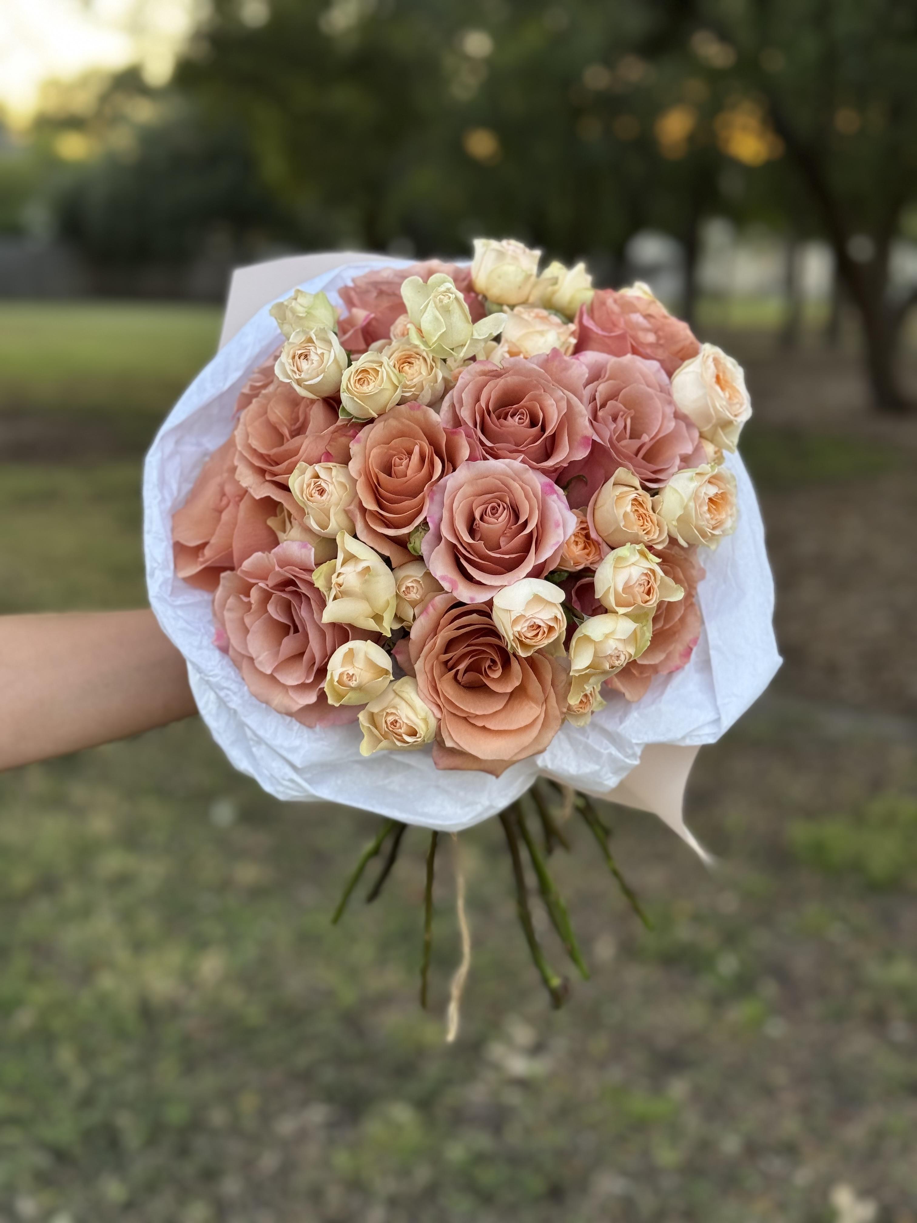 Peach Roses - image 3