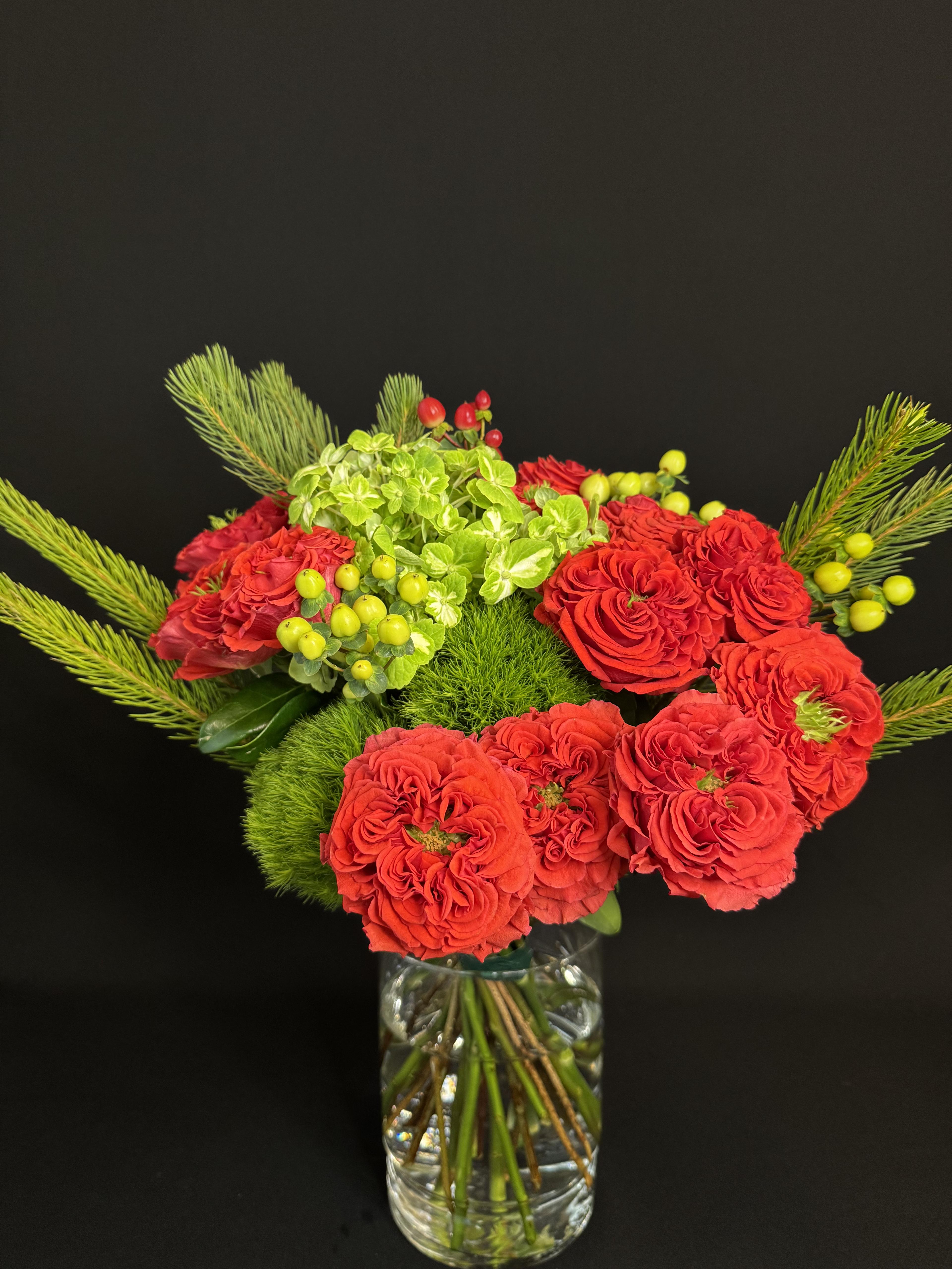 Scarlet Evergreen Bouquet - image 2