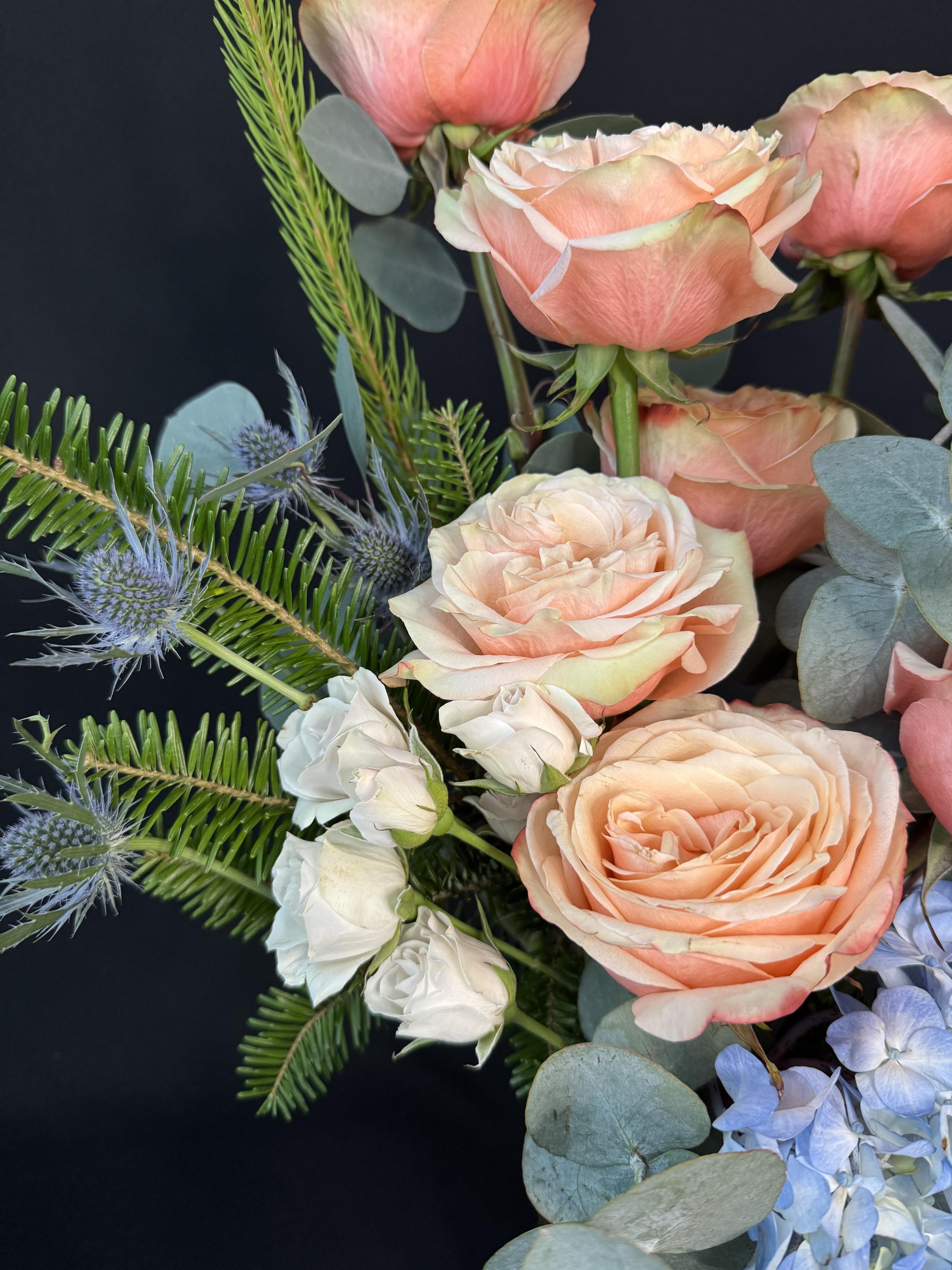 Peach and Blue Harmony - image 2